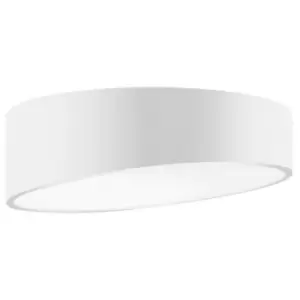 Image of Merano - Baton 50cm Integrated LED Semi Flush Light Sandy White Aluminium Matt White LED 60W 4280Lm 3000K