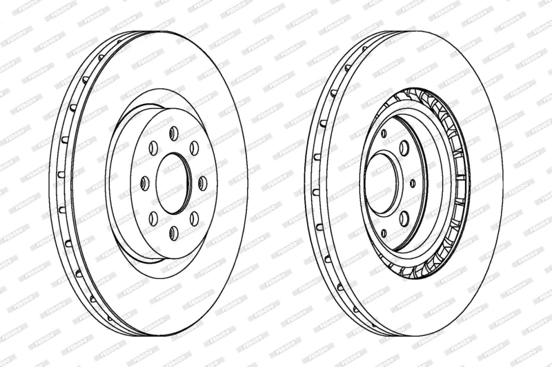 Image of Brake disc FERODO DDF1773C