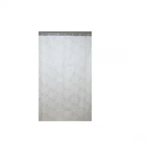 Image of Blue Canyon Textile Shower Curtain With Rings 180x180cm Petal