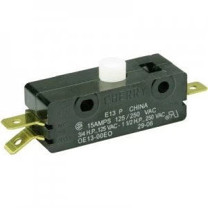 Image of Cherry Switches Microswitch E13 00E 250 V AC 15 A 1 x OnOn momentary