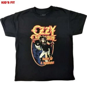Image of Ozzy Osbourne - Vintage Diary of a Madman Kids 11 - 12 Years T-Shirt - Black