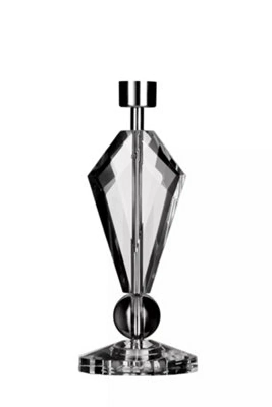 Image of Premier Housewares Interiors by Premier Crystal Diamond Lamp Base Silver