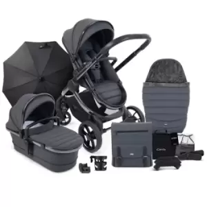 Image of iCandy Peach 7 Combo Phantom Pushchair Complete Bundle, Dark Grey
