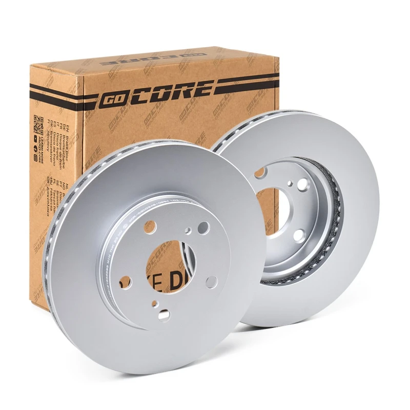 Image of goCORE GCH20322 Brake disc Front Axle, Vented, Cast Iron, Coated, without bolts/screws Cast Iron Brake Disc (82)