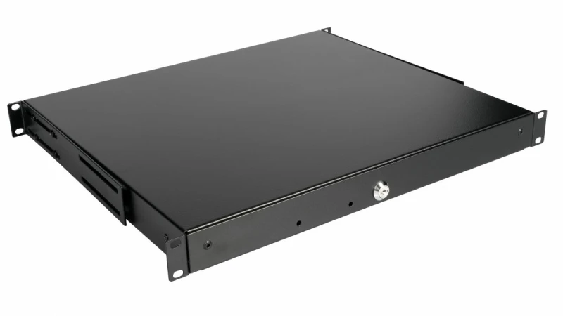 Image of Equip Lockable Drawer 19'. 1U. RAL9005 Black
