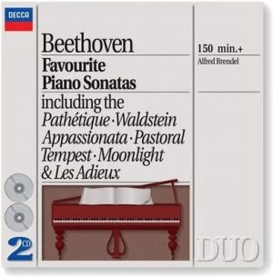 Image of Beethoven Favourite Piano Sonatas by Ludwig van Beethoven CD Album