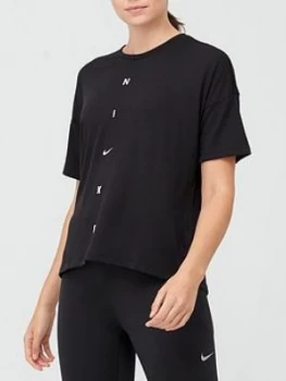 Image of Nike Training Pro Oversized T-Shirt - Black