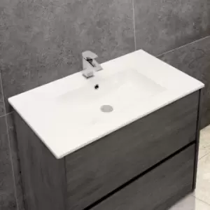Image of Thin-Edge 4001A Ceramic 81cm Inset Basin with Scooped Bowl