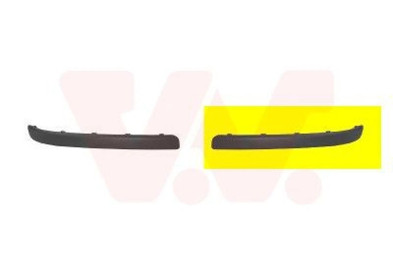 Image of VAN WEZEL Bumper moulding VAN WEZEL 3779554
