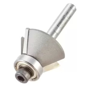 image of Trend Bearing Guided Bevel Trimmer Router Cutter 29mm 13mm 1/4"