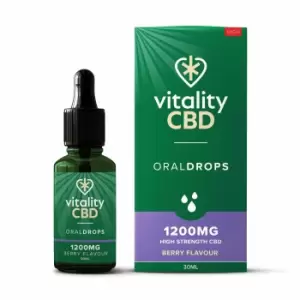Image of Vitality CBD Berry 1200mg CBD Oral Drops 30ml