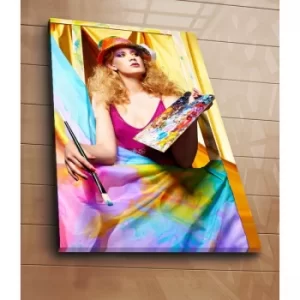Image of 70100C-058 Multicolor Decorative Canvas Painting