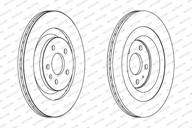 Image of Brake disc FERODO DDF1667C