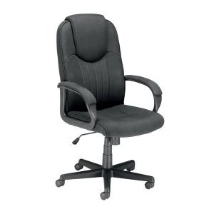 image of Trexus Intro Managers Armchair High Back 690mm Seat Charcoal W520xD470xH440 540mm