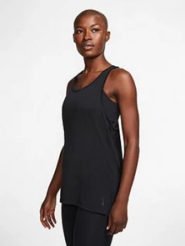 Image of Nike Yoga Layer Tank Top - Black, Size XS, Women