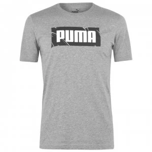 image of Puma Mens World QT T Shirt Mens - Grey/Black