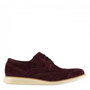 Rockport Wingtip Shoes Mens - Burgundy Sde