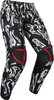 Image of Fox 180 Peril Motocross Pants, black-white, Size 30, black-white, Size 30