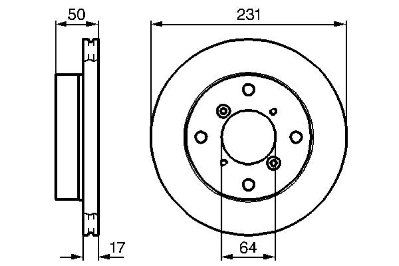 Image of Brake disc Bosch 0 986 478 721