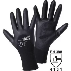 image of L+D worky MICRO Black 1152-9 Nylon Protective glove Size 9, L EN 388 CAT II 1 Pair