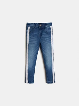 Image of Guess K0YA07-D3UF0-RKIR Girls Childrens Skinny Jeans in Blue - Sizes 5 ans,6 ans