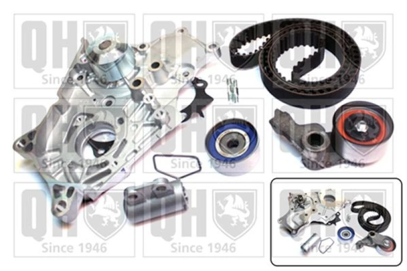 Image of QUINTON HAZELL Water pump and timing belt kit QUINTON HAZELL QBPK8021