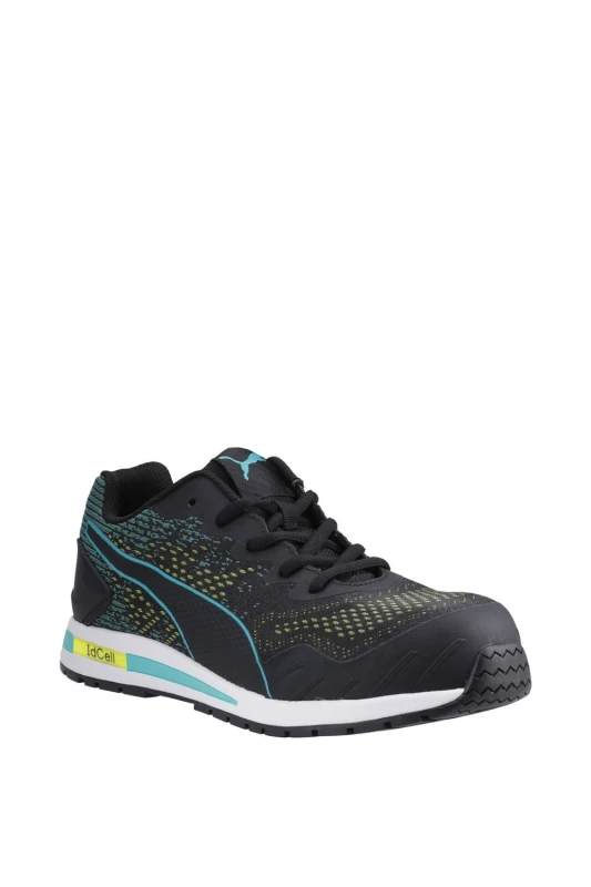 Image of PUMA SAFETY Vivid Green Heart Low Trainer Black