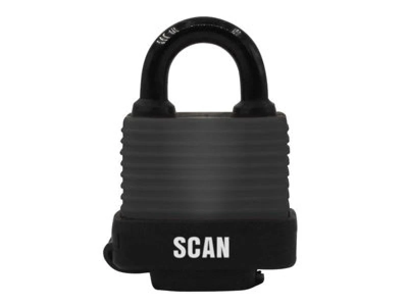Image of Scan Weatherproof Laminated Steel Padlock 45mm Black