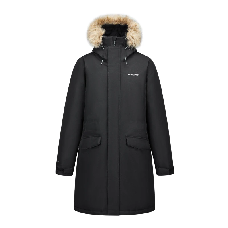 Image of Karrimor Womens Urban Waterproof Insulated Knee Length Parka Black female 8 (36)