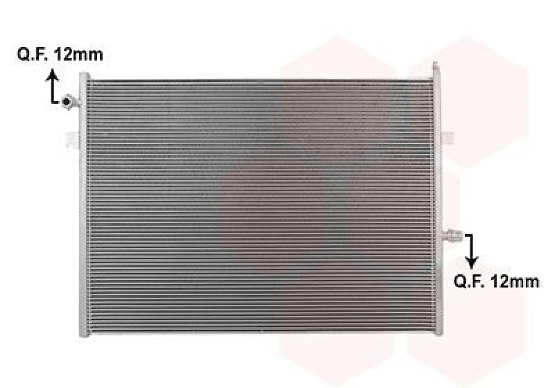 Image of VAN WEZEL Engine radiator VAN WEZEL 06012783