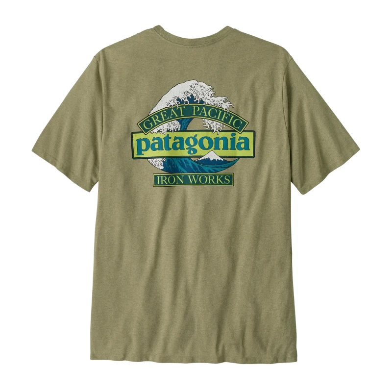 Image of T-Shirt Patagonia Great Waves Responsibili Vert Male S