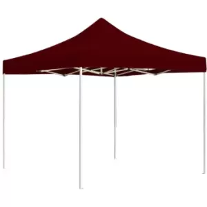 image of Professional Folding Party Tent Aluminium 2x2 m Bordeaux Vidaxl Red