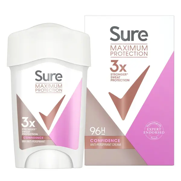 image of Sure Maximum Protection Confidence Deodorant 45ml