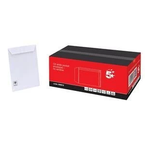 image of 5 Star Envelope C5 100gm2 Peel and Seal Envelopes White Box of 500