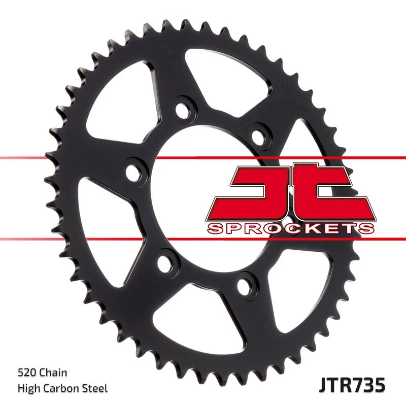 Image of JT SPROCKETS Steel Standard Rear Sprocket 735 - 520, Size 260 mm