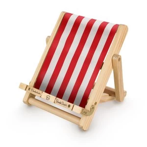 Image of Thinking Gifts Stripy Deckchair Book and Tablet Holder