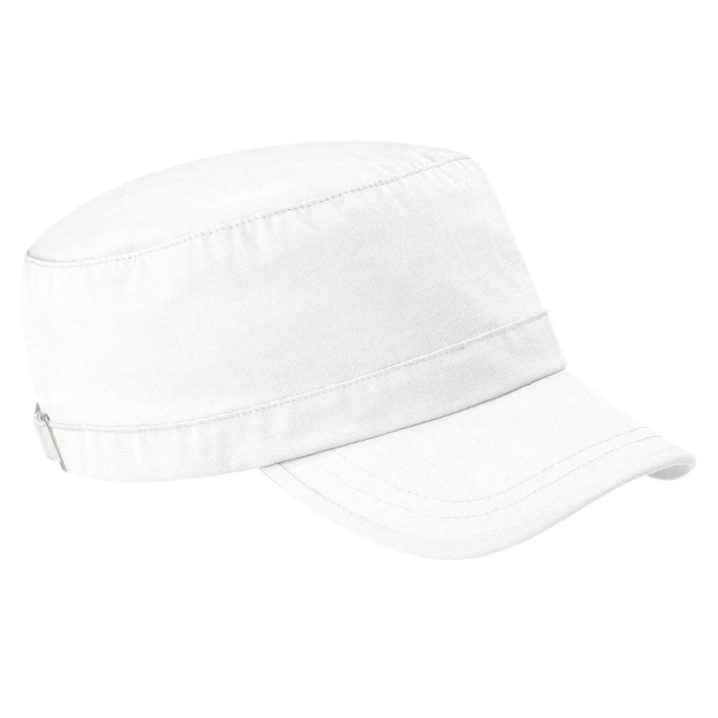 Image of Beechfield Beechfield Army Cap Headwear Pack of 2 in White White One Size Unisex 5059269087944