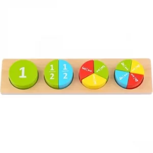 Image of Wooden Round Block Puzzle Activity Toy