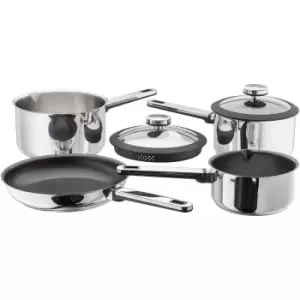 image of Stellar Stay Cool 4 Piece Draining Saucepan Set