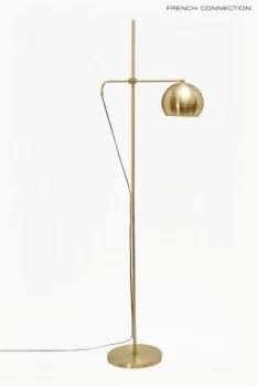 Image of Spun Done Floor Lamp Brass