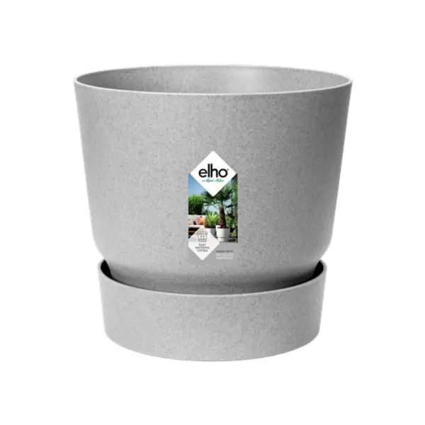 Image of Elho Greenville Round 20cm - Living Concrete