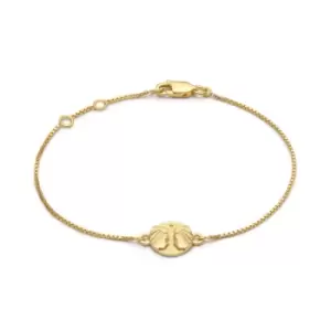 image of Rachel Jackson London Gold Plated Gemini Zodiac Mini Art Coin Bracelet