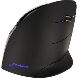 Image of Evoluent Vertical Mouse Cordless Wireless USB Ergonomic mouse Optical Ergonomic Black, Silver