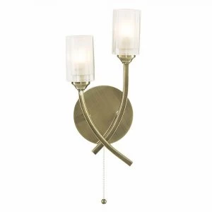 image of Litecraft Octen Brass Wall Light