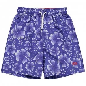 Image of Hot Tuna Printed Shorts Junior Boys - Blue