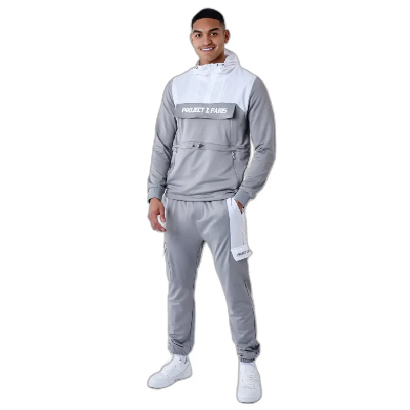 Image of Project X Paris Bicolour cargo-style joggers Project X Paris Gris Male S