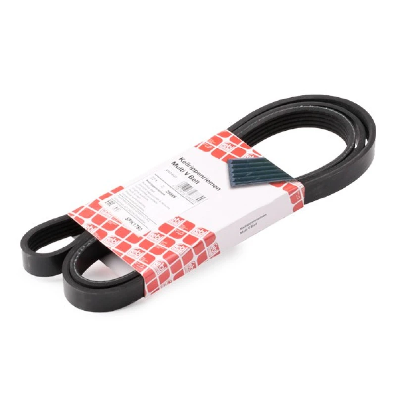 Image of FEBI BILSTEIN 28885 V-ribbed belt EPDM (ethylene propylene diene Monomer (M-class) rubber) V-Ribbed Belts (305)