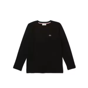 Image of Lacoste Mens Lerond Leather and Synthetic Trainers Size 12 UK White & Navy