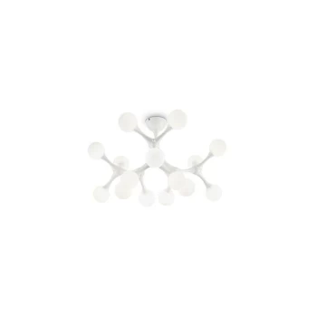 Image of Ideal Lux Nodino - 15 Light Large Ceiling Flush Light White, G9