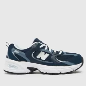 image of New Balance Navy & White 530 Boys Youth Trainers